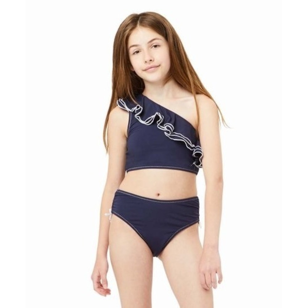 NWT Habitual Kids 10 Byanca Asymmetrical Bikini Top & Bottom 112385